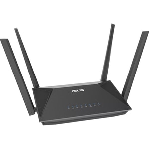 Router Wireless Gigabit ASUS RT-AX52 AX1800, Wi-Fi 6, Dual-Band 574 + 1201 Mbps, negru Router Wireless Gigabit ASUS RT-AX52 AX1800, Wi-Fi 6, Dual-Band 574 + 1201 Mbps, negru
