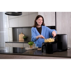Friteuza cu aer cald MYRIA MY4467, 6,5l, 1700W, negru Friteuza cu aer cald MYRIA MY4467, 6,5l, 1700W, negru
