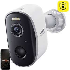 Camera IP Wireless BASEUS Security N1 Plus, 2K, 1296p, IR, Night Vision, alb Camera IP Wireless BASEUS Security N1 Plus, 2K, 1296p, IR, Night Vision, alb