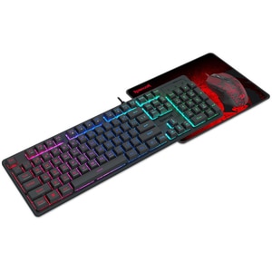 Kit Gaming tastatura, mouse si mouse pad REDRAGON S107 V2, USB, Layout US, negru Kit Gaming tastatura, mouse si mouse pad REDRAGON S107 V2, USB, Layout US, negru