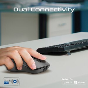 Mouse Wireless PROMATE Samo, Dual Mode, 1600 dpi, Bluetooth, negru Mouse Wireless PROMATE Samo, Dual Mode, 1600 dpi, Bluetooth, negru
