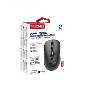 Mouse Wireless PROMATE Samo, Dual Mode, 1600 dpi, Bluetooth, negru Mouse Wireless PROMATE Samo, Dual Mode, 1600 dpi, Bluetooth, negru