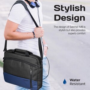 Geanta laptop PROMATE SATCHEL-MB, 15.6", albastru inchis Geanta laptop PROMATE SATCHEL-MB, 15.6", albastru inchis