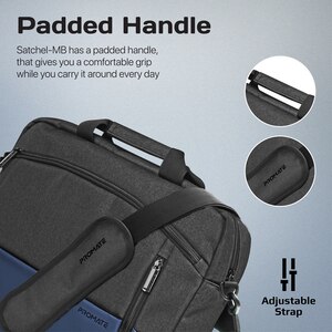 Geanta laptop PROMATE SATCHEL-MB, 15.6", albastru inchis Geanta laptop PROMATE SATCHEL-MB, 15.6", albastru inchis