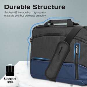 Geanta laptop PROMATE SATCHEL-MB, 15.6", albastru inchis Geanta laptop PROMATE SATCHEL-MB, 15.6", albastru inchis