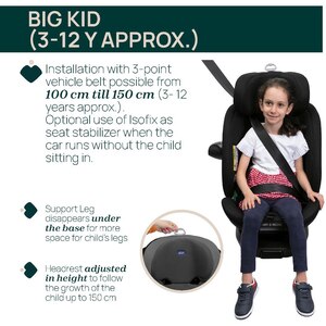 Scaun auto CHICCO Everone 41811, Isofix, 0-36 kg, i-Size, bleumarin-negru Scaun auto CHICCO Everone 41811, Isofix, 0-36 kg, i-Size, bleumarin-negru