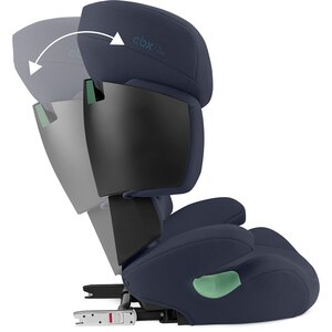 Scaun auto CBX by CYBEX Solution X i-Fix 522003963, Isofix, 15-36kg, R129, albastru-negru Scaun auto CBX by CYBEX Solution X i-Fix 522003963, Isofix, 15-36kg, R129, albastru-negru