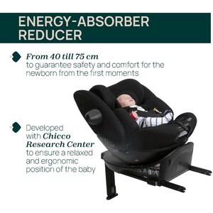 Scaun auto CHICCO Everone 81100, Isofix, 0-36 kg, i-Size, negru Scaun auto CHICCO Everone 81100, Isofix, 0-36 kg, i-Size, negru