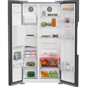 Side by Side BEKO GN162340XBRN, No Frost, 571 l, H 179 cm, Clasa E, Dozator apa, dark inox Side by Side BEKO GN162340XBRN, No Frost, 571 l, H 179 cm, Clasa E, Dozator apa, dark inox