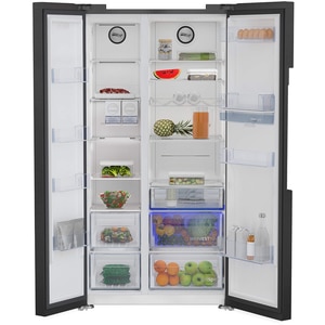 Side by Side BEKO GN163241DXBRN, NeoFrost Dual Cooling, 576 l, H 179 cm, Clasa E, Dozator apa, dark inox Side by Side BEKO GN163241DXBRN, NeoFrost Dual Cooling, 576 l, H 179 cm, Clasa E, Dozator apa, dark inox