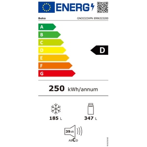 Side by Side BEKO GNO5323XPN, No Frost, 532 l, H 177 cm, Clasa D, inox Side by Side BEKO GNO5323XPN, No Frost, 532 l, H 177 cm, Clasa D, inox