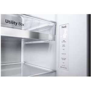 Side by Side LG GSXV91MCAE, No Frost, InstaView, 635 l, H 179 cm, Clasa E, Dozator apa, negru Side by Side LG GSXV91MCAE, No Frost, InstaView, 635 l, H 179 cm, Clasa E, Dozator apa, negru