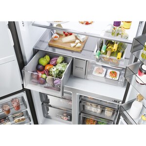 Side by Side HAIER HCR7918EIMP, Total No Frost, 601 l, H 177.5 cm, Clasa E, Dozator apa, inox Side by Side HAIER HCR7918EIMP, Total No Frost, 601 l, H 177.5 cm, Clasa E, Dozator apa, inox
