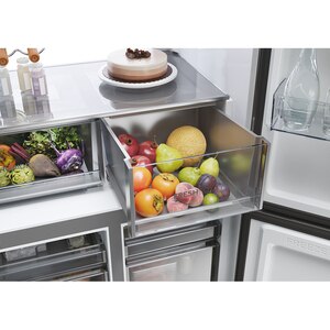 Side by Side HAIER HCR79F19ENMM, Total No Frost, 646 l, H 190.5 cm, Clasa E, inox Side by Side HAIER HCR79F19ENMM, Total No Frost, 646 l, H 190.5 cm, Clasa E, inox