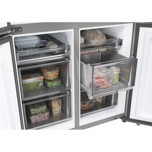 Side by Side HAIER HCR79F19ENMM, Total No Frost, 646 l, H 190.5 cm, Clasa E, inox Side by Side HAIER HCR79F19ENMM, Total No Frost, 646 l, H 190.5 cm, Clasa E, inox