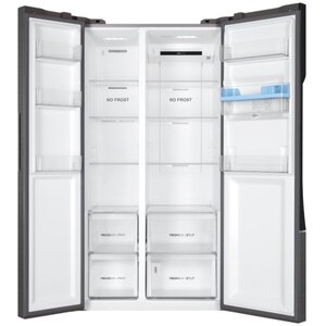 Side by Side HAIER HSR3918EWPG, Total No Frost, 521 l, H 177 cm, Clasa E, Dozator apa, inox Side by Side HAIER HSR3918EWPG, Total No Frost, 521 l, H 177 cm, Clasa E, Dozator apa, inox