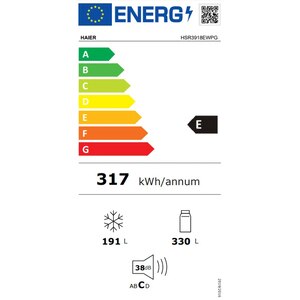 Side by Side HAIER HSR3918EWPG, Total No Frost, 521 l, H 177 cm, Clasa E, Dozator apa, inox Side by Side HAIER HSR3918EWPG, Total No Frost, 521 l, H 177 cm, Clasa E, Dozator apa, inox