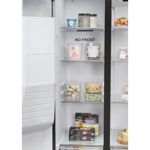 Side by Side HAIER HSR5918DIPB, No Frost, 511 l, H 177 cm, Clasa D, Dozator apa, negru Side by Side HAIER HSR5918DIPB, No Frost, 511 l, H 177 cm, Clasa D, Dozator apa, negru
