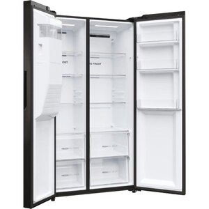 Side by Side HAIER HSR5918DIPB, No Frost, 511 l, H 177 cm, Clasa D, Dozator apa, negru Side by Side HAIER HSR5918DIPB, No Frost, 511 l, H 177 cm, Clasa D, Dozator apa, negru