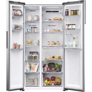 Side by Side HAIER HSR5918DNMP, Total No Frost, 528 l, H 178 cm, Clasa D, inox Side by Side HAIER HSR5918DNMP, Total No Frost, 528 l, H 178 cm, Clasa D, inox
