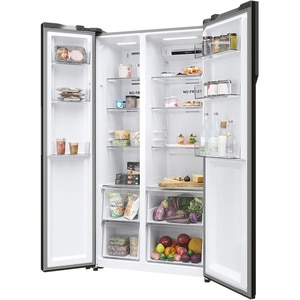 Side by Side HAIER HSR5918DNMP, Total No Frost, 528 l, H 178 cm, Clasa D, inox Side by Side HAIER HSR5918DNMP, Total No Frost, 528 l, H 178 cm, Clasa D, inox