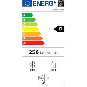 Side by Side HAIER HSR5918DWMP, Total No Frost, 521 l, H 177.5 cm, Clasa D, Dozator apa, inox Side by Side HAIER HSR5918DWMP, Total No Frost, 521 l, H 177.5 cm, Clasa D, Dozator apa, inox