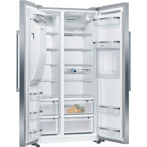Side by Side BOSCH KAG93AIEP, No Frost, 560 l, H 178.7 cm, Clasa E, inox Side by Side BOSCH KAG93AIEP, No Frost, 560 l, H 178.7 cm, Clasa E, inox