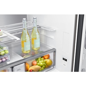 Side by Side SAMSUNG RF65DB970E22EO, No Frost, Beverage Center, 645 l, H 185 cm, Clasa E, Dozator apa, Wi-Fi, sticla neagra Side by Side SAMSUNG RF65DB970E22EO, No Frost, Beverage Center, 645 l, H 185 cm, Clasa E, Dozator apa, Wi-Fi, sticla neagra