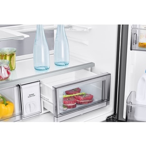 Side by Side SAMSUNG RM90F67CECEO, No Frost, AI Home 9'', 654 l, H 185.3 cm, Clasa E, Dozator apa, sticla neagra Side by Side SAMSUNG RM90F67CECEO, No Frost, AI Home 9'', 654 l, H 185.3 cm, Clasa E, Dozator apa, sticla neagra