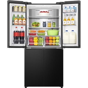 Side by Side HISENSE RQ5P470SAFE, Total No Frost, 483 l, H 178.5 cm, Clasa E, Wi-Fi, negru Side by Side HISENSE RQ5P470SAFE, Total No Frost, 483 l, H 178.5 cm, Clasa E, Wi-Fi, negru