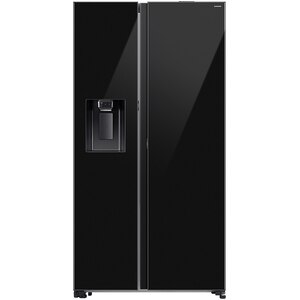 Side by Side SAMSUNG RS80F64JEBEO, No Frost, AI Energy, 634 l, H 178.6 cm, Clasa E, Dozator apa, sticla neagra Side by Side SAMSUNG RS80F64JEBEO, No Frost, AI Energy, 634 l, H 178.6 cm, Clasa E, Dozator apa, sticla neagra