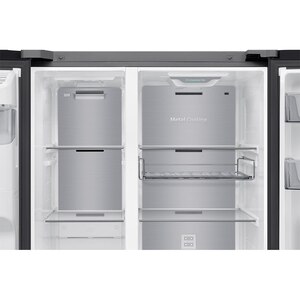 Side by Side SAMSUNG RS80F64JEBEO, No Frost, AI Energy, 634 l, H 178.6 cm, Clasa E, Dozator apa, sticla neagra Side by Side SAMSUNG RS80F64JEBEO, No Frost, AI Energy, 634 l, H 178.6 cm, Clasa E, Dozator apa, sticla neagra