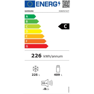 Side by Side SAMSUNG RS80F67KCTEO, No Frost, AI Energy, 634 l, H 178.4 cm, Clasa C, Dozator apa, inox Side by Side SAMSUNG RS80F67KCTEO, No Frost, AI Energy, 634 l, H 178.4 cm, Clasa C, Dozator apa, inox