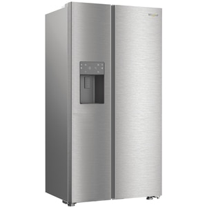 Side by Side WHIRLPOOL WHG2 6573W X4E, No Frost, 578 l, H 179 cm, Clasa E, Dozator apa, inox Side by Side WHIRLPOOL WHG2 6573W X4E, No Frost, 578 l, H 179 cm, Clasa E, Dozator apa, inox