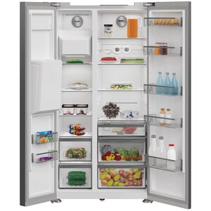 Side by Side WHIRLPOOL WHG2 6573W X4E, No Frost, 578 l, H 179 cm, Clasa E, Dozator apa, inox Side by Side WHIRLPOOL WHG2 6573W X4E, No Frost, 578 l, H 179 cm, Clasa E, Dozator apa, inox