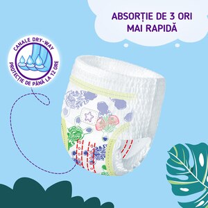 Scutece chilotel PUFIES Fashion&Nature Maxi nr 4, Unisex, 9-15 kg, 44 buc Scutece chilotel PUFIES Fashion&Nature Maxi nr 4, Unisex, 9-15 kg, 44 buc