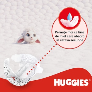 Scutece HUGGIES Little Movers Mega nr 4, Unisex, 8-14 kg, 66 buc Scutece HUGGIES Little Movers Mega nr 4, Unisex, 8-14 kg, 66 buc