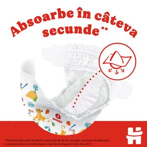 Scutece HUGGIES Classic Jumbo nr 3, Unisex, 4-9 kg, 52 buc Scutece HUGGIES Classic Jumbo nr 3, Unisex, 4-9 kg, 52 buc