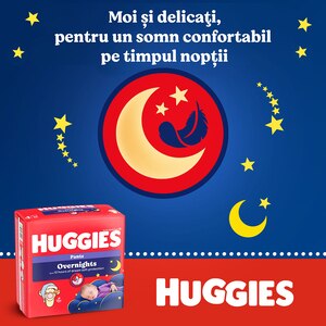 Scutece chilotel HUGGIES Overnight Pants nr 6 Unisex, 15-25 kg, 22 buc Scutece chilotel HUGGIES Overnight Pants nr 6 Unisex, 15-25 kg, 22 buc