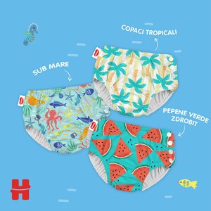 Scutece chilotel baie HUGGIES LS Watermelon nr 2-3, Unisex, 5-11 kg, 1 buc Scutece chilotel baie HUGGIES LS Watermelon nr 2-3, Unisex, 5-11 kg, 1 buc
