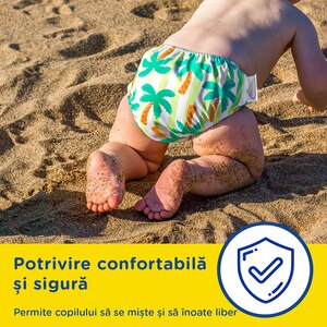 Scutece chilotel baie HUGGIES LS Tropical nr 3-4, Unisex, 11-14 kg, 1 buc Scutece chilotel baie HUGGIES LS Tropical nr 3-4, Unisex, 11-14 kg, 1 buc