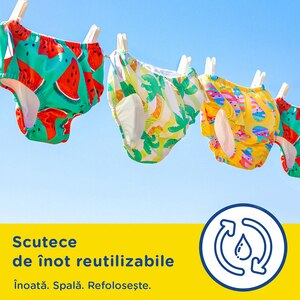 Scutece chilotel baie HUGGIES LS Tropical nr 3-4, Unisex, 11-14 kg, 1 buc Scutece chilotel baie HUGGIES LS Tropical nr 3-4, Unisex, 11-14 kg, 1 buc