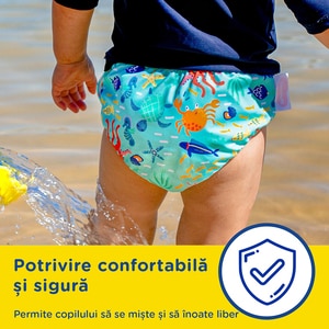 Scutece chilotel baie HUGGIES LS UnderSea nr 5-6, Unisex, 13kg+, 1 buc Scutece chilotel baie HUGGIES LS UnderSea nr 5-6, Unisex, 13kg+, 1 buc