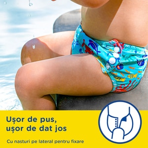Scutece chilotel baie HUGGIES LS UnderSea nr 5-6, Unisex, 13kg+, 1 buc Scutece chilotel baie HUGGIES LS UnderSea nr 5-6, Unisex, 13kg+, 1 buc