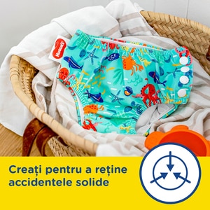 Scutece chilotel baie HUGGIES LS UnderSea nr 5-6, Unisex, 13kg+, 1 buc Scutece chilotel baie HUGGIES LS UnderSea nr 5-6, Unisex, 13kg+, 1 buc