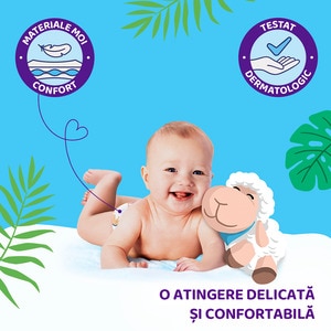 Scutece PUFIES Sensitive nr 2, Unisex, 4-8 kg, 210 buc Scutece PUFIES Sensitive nr 2, Unisex, 4-8 kg, 210 buc