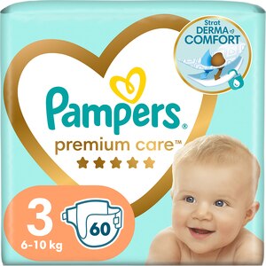 Scutece PAMPERS Premium Care Value Pack nr 3, Unisex, 5-9 kg, 60 buc Scutece PAMPERS Premium Care Value Pack nr 3, Unisex, 5-9 kg, 60 buc