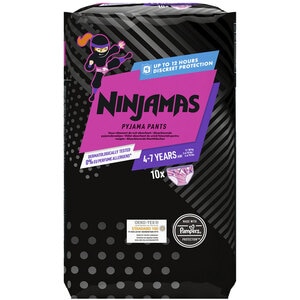 Scutece chilotel de noapte PAMPERS Ninjamas Jumbo Pack, Fata, 17-30 kg, 10 buc Scutece chilotel de noapte PAMPERS Ninjamas Jumbo Pack, Fata, 17-30 kg, 10 buc
