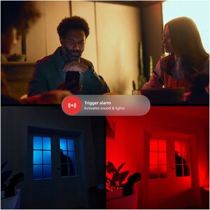 Set camera IP Wireless exterior PHILIPS HUE 8720169192317, Full HD 1080p, IR, Night vision, alb Set camera IP Wireless exterior PHILIPS HUE 8720169192317, Full HD 1080p, IR, Night vision, alb