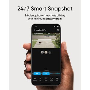 Camera IP Wireless EUFY S3 Pro, 2160 p, IR, Night Vision, alb Camera IP Wireless EUFY S3 Pro, 2160 p, IR, Night Vision, alb